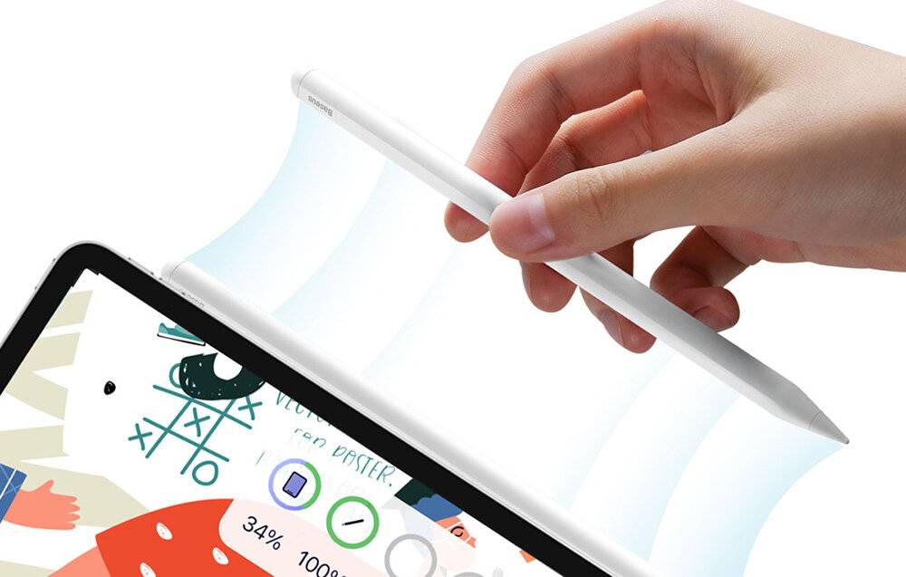 Baseus Smooth Writing 2 Stylus Active Pen (weiß)