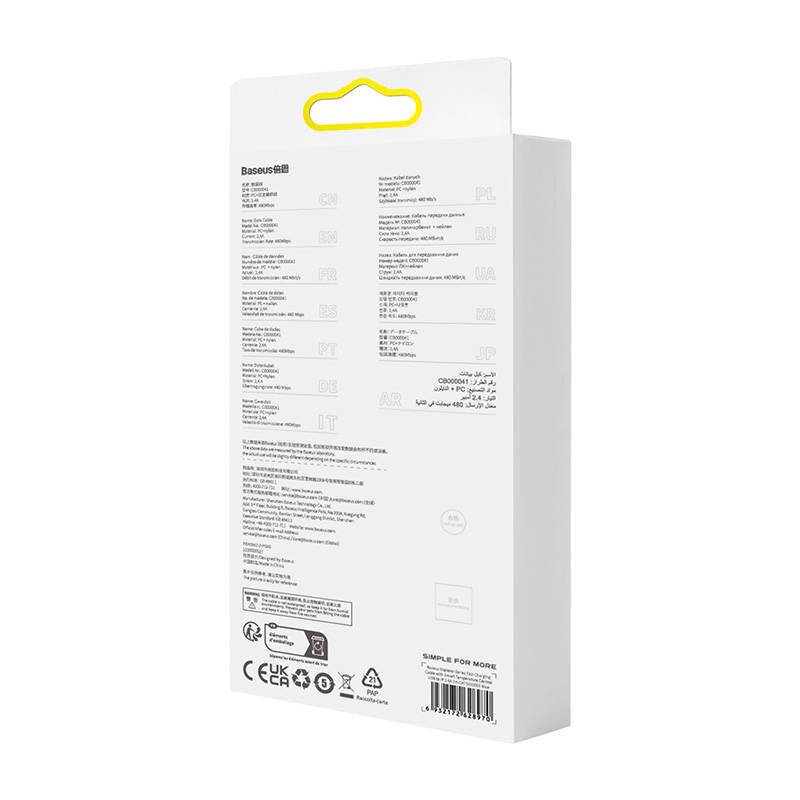 Schnellladekabel Baseus Explorer USB zu Lightning 2.4A 1M (blau)