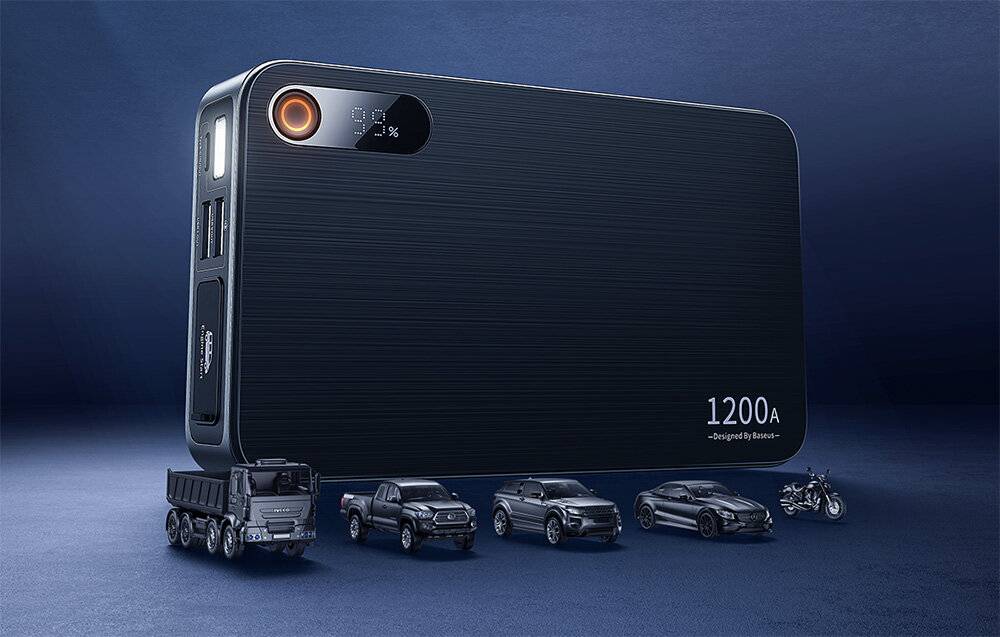 Auto-Starthilfe Baseus Schwarz Super Energy Pro+ 1200A (schwarz)