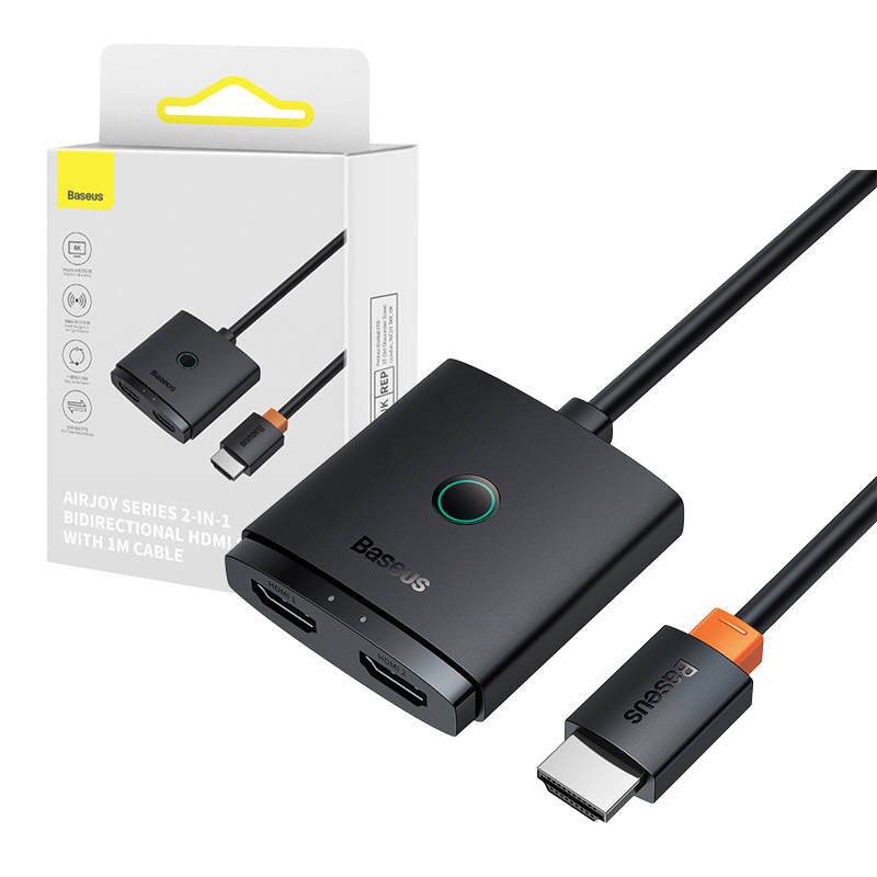 HDMI Switch Baseus mit 1m Kabel Cluster Schwarz