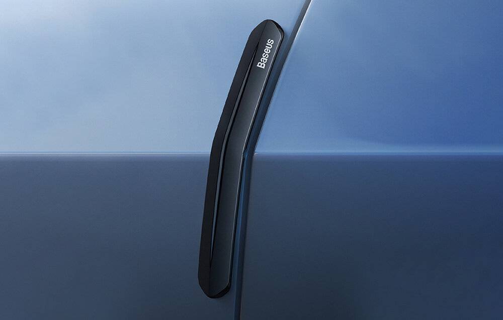 T-Space Stoßstangenschutz Kit für Tesla Baseus 6er Pack (schwarz)