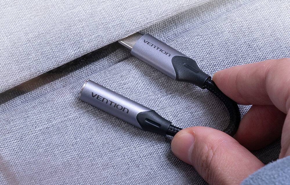 Adapter Audio USB-C Stecker auf 3,5MM Klinkenbuchse Vention BGJHA 0,1m
