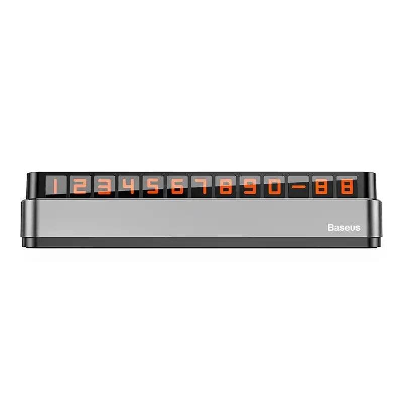 Temporäres Parken Nummernschild Baseus Moonlight (grau)