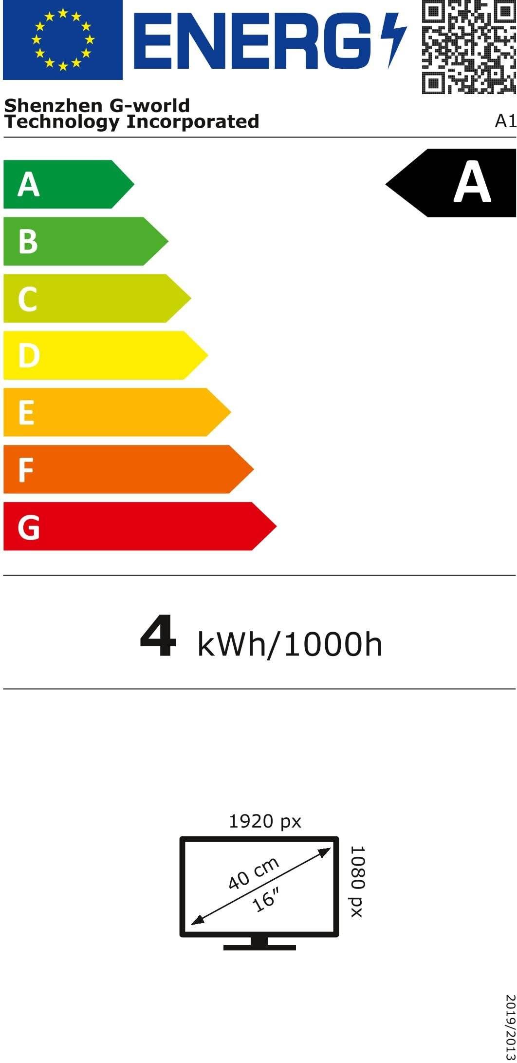 Arzopa A1T Tragbarer 15,6" Monitor, Full HD IPS-Touchscreen, USB-C, Mini-HDMI, 60Hz