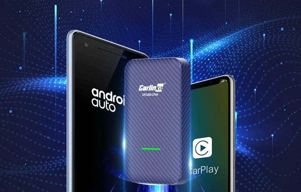 Carlinkit CP2A Funkadapter Apple Carplay/Android Auto (blau)
