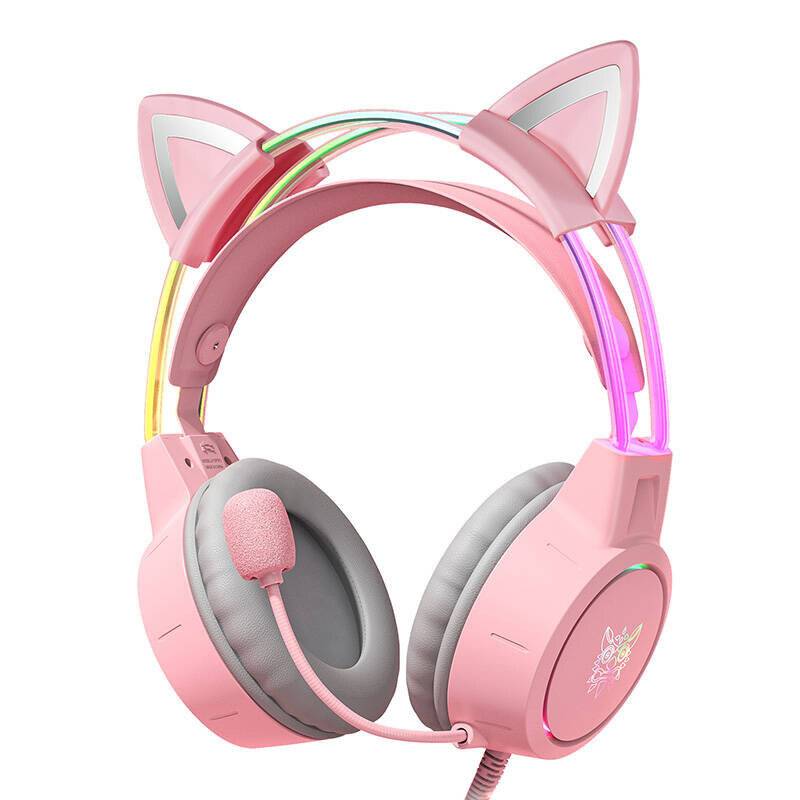 Gaming-Kopfhörer ONIKUMA X15Pro Pink Cat's Ears