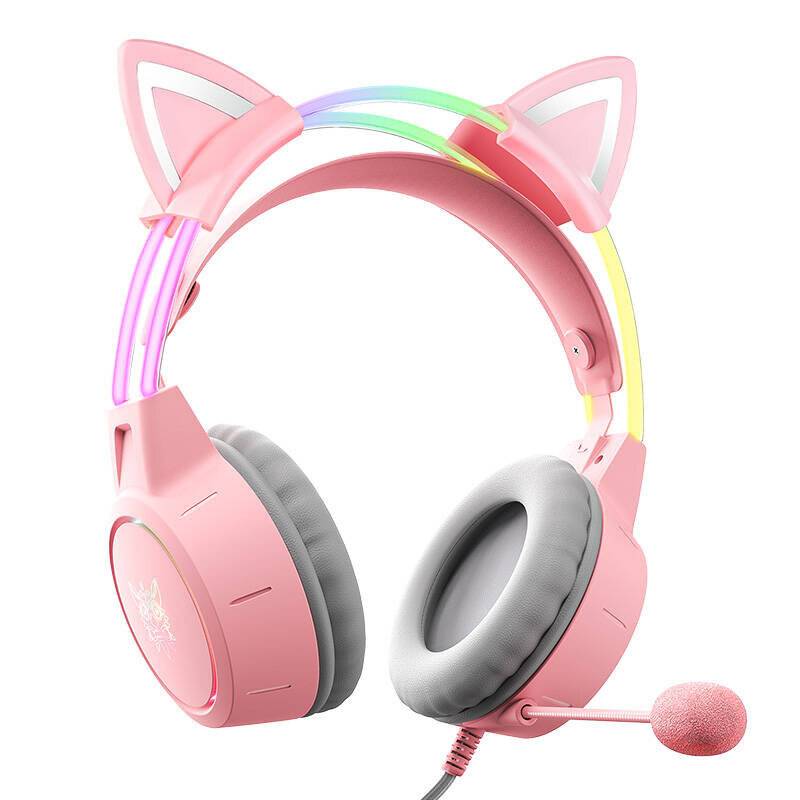 Gaming-Kopfhörer ONIKUMA X15Pro Pink Cat's Ears