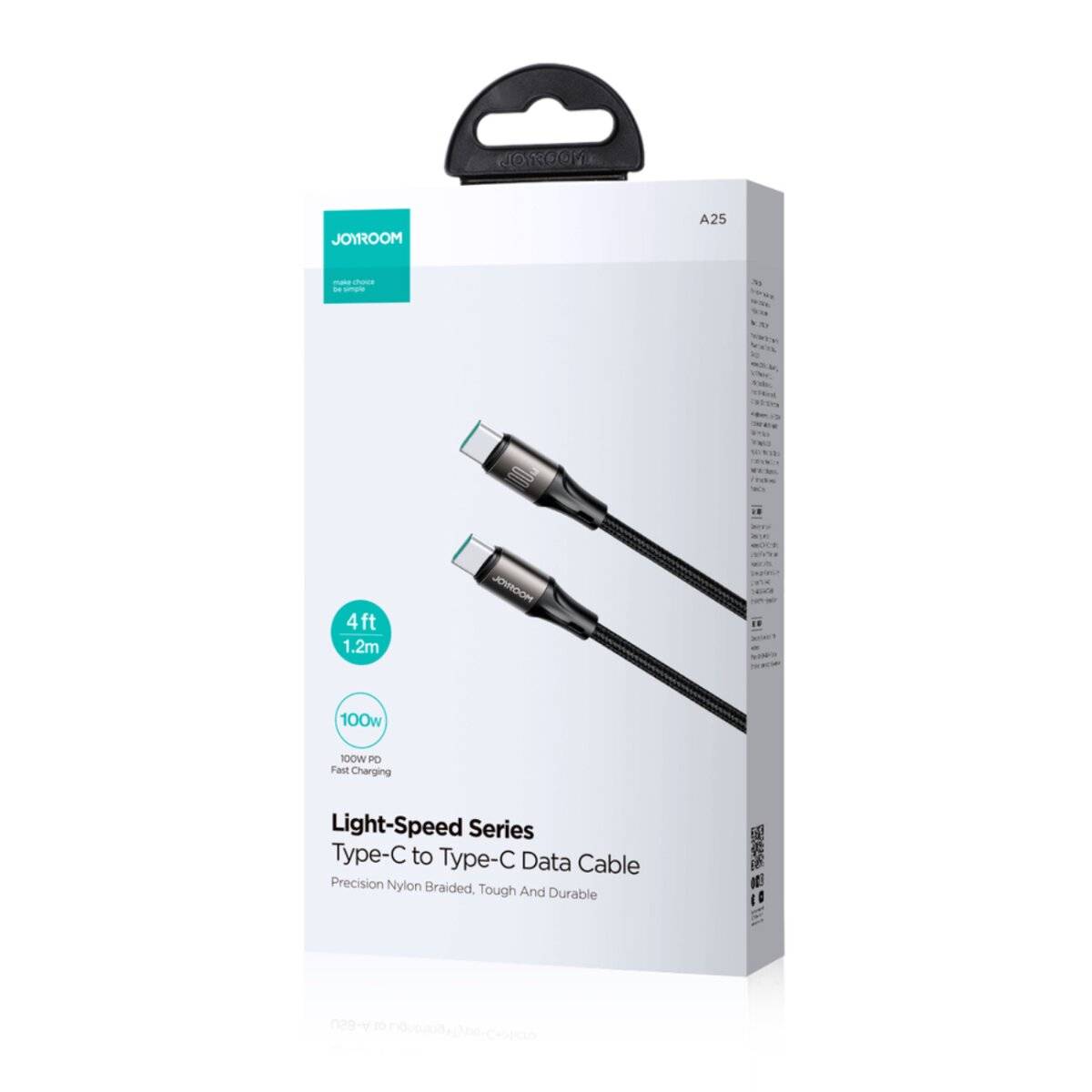Kabel Joyroom Light-Speed USB-C zu USB-C SA25-CC5 , 100W , 1.2m (schwarz)