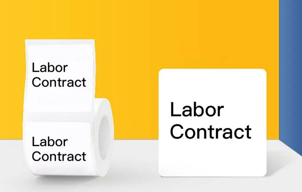 Thermoetiketten Niimbot Aufkleber T 40x40mm 180 psc (Weiß)