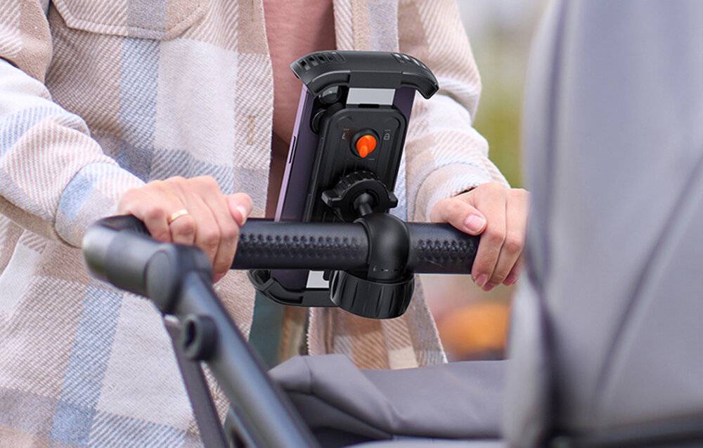 Baseus QuickGo Fahrradträger für Handys (schwarz)