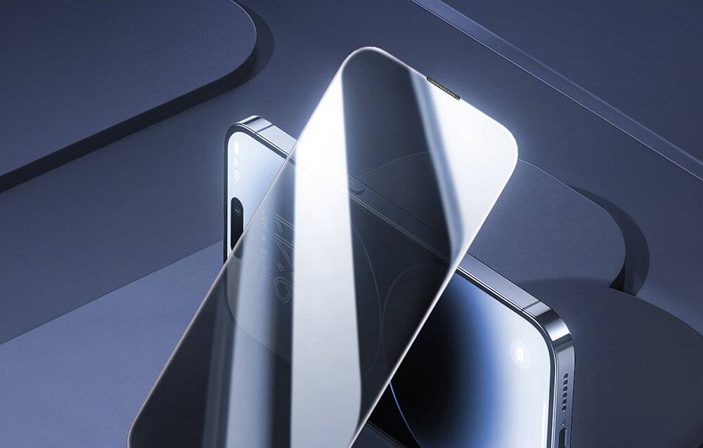 Schutz der Privatsphäre gehärtetes Glas Baseus Diamond iPhone 15 Pro