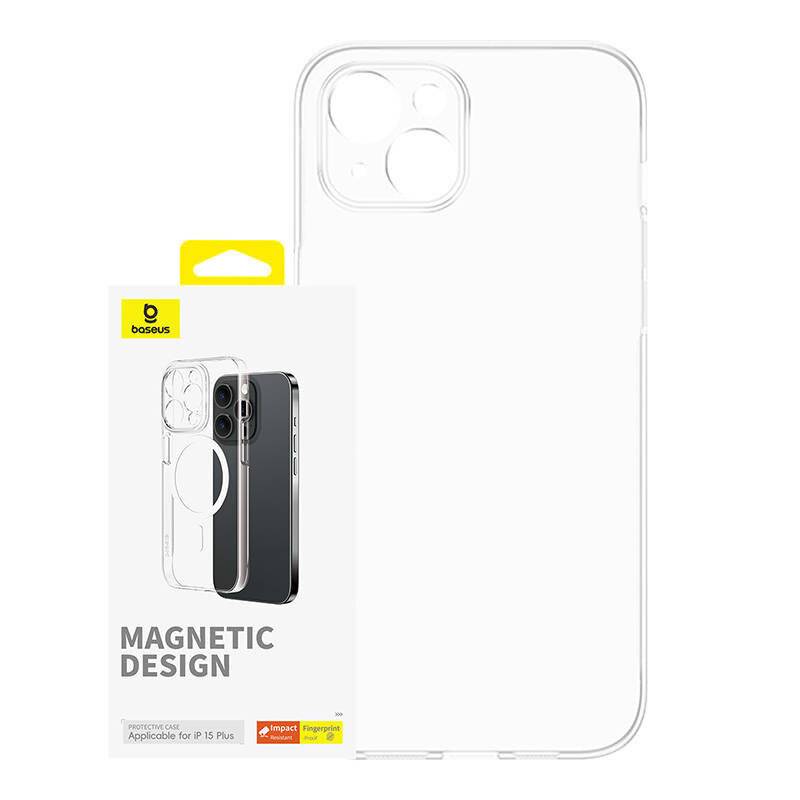 Magnetische Handyhülle für iPhone 15 Plus Baseus OS-Lucent Serie (Klar)