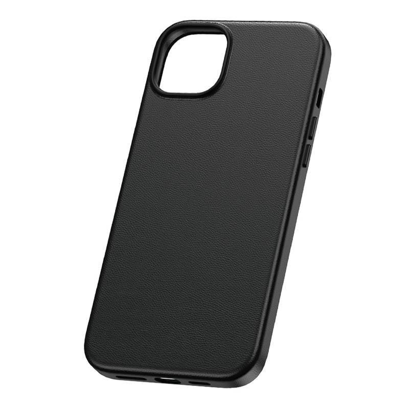 Handytasche für iPhone 15 Pro Baseus Fauxther Series (Schwarz)