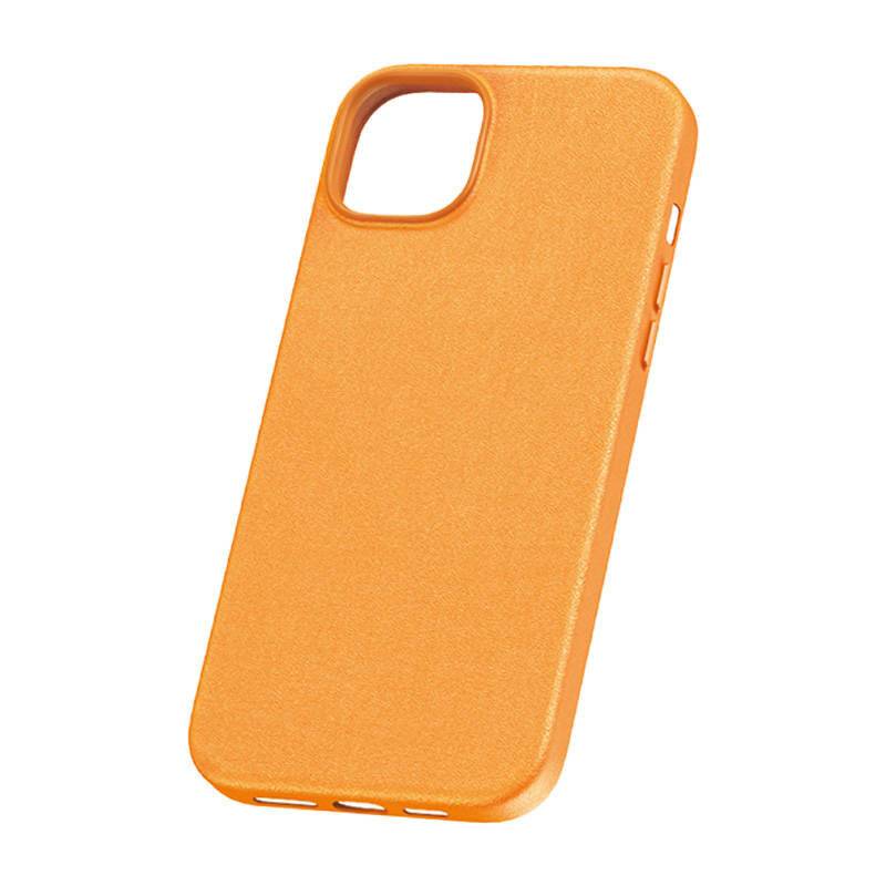 Handytasche für iPhone 15 ProMax Baseus Fauxther Series (Orange)