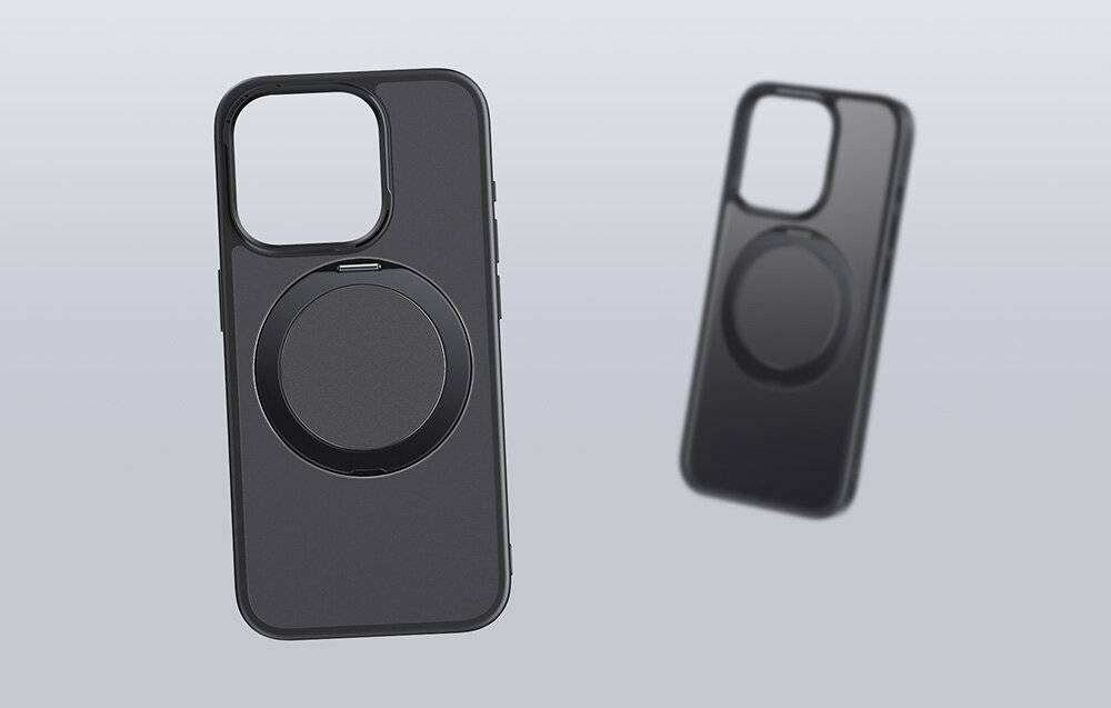 Magnetische Handyhülle für iPhone 15 ProMax Baseus CyberLoop Serie (Schwarz)