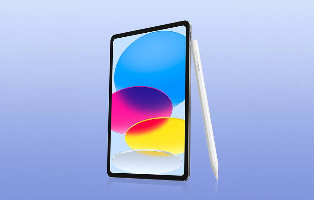 Aktiver Eingabestift Baseus Smooth Writing Series kabelloser kabelgebundener Aufladung Weiß