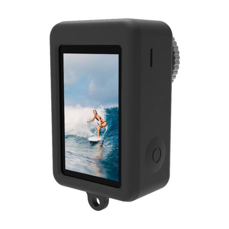 Silikonhülle Puluz für DJI Osmo Action 4/3 mit Objektivschutz (schwarz)