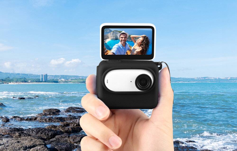 Silikon-Schutzhülle Puluz für Insta360 GO 3 mit Objektivdeckel