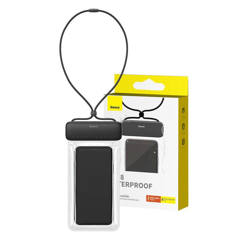 Wasserdichte Handytasche Baseus AquaGlide (schwarz)