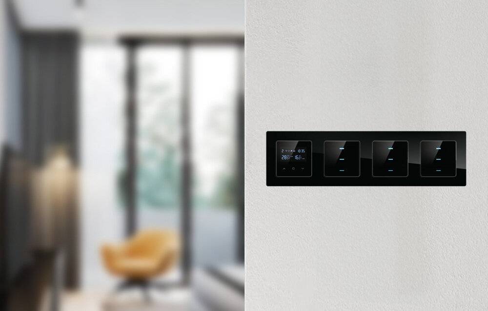 Vierfach-Rahmenfassung Avatto N-TS10-Frame-B4 (schwarz)