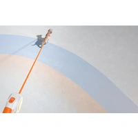 Rojeco Automatische Hundeleine LED 5 m (weiß und orange) Rojeco Automatische Hundeleine LED 5 m (weiß und orange)