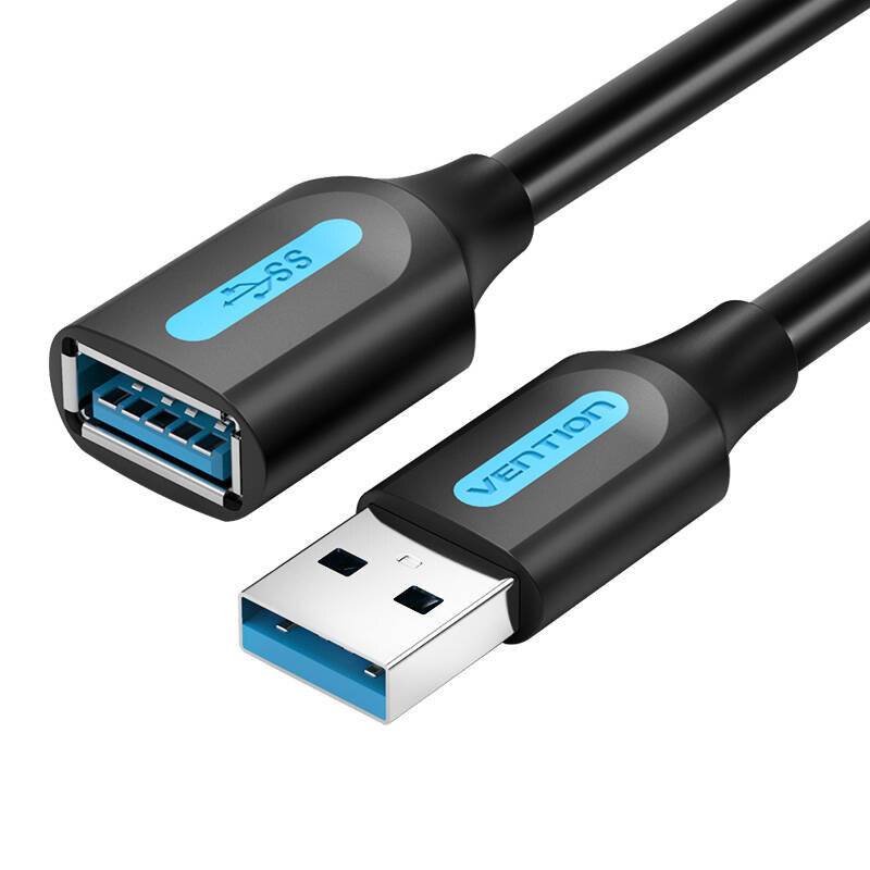 Verlängerungskabel USB 3.0 Stecker auf Buchse Vention CBHBH 2m Schwarz