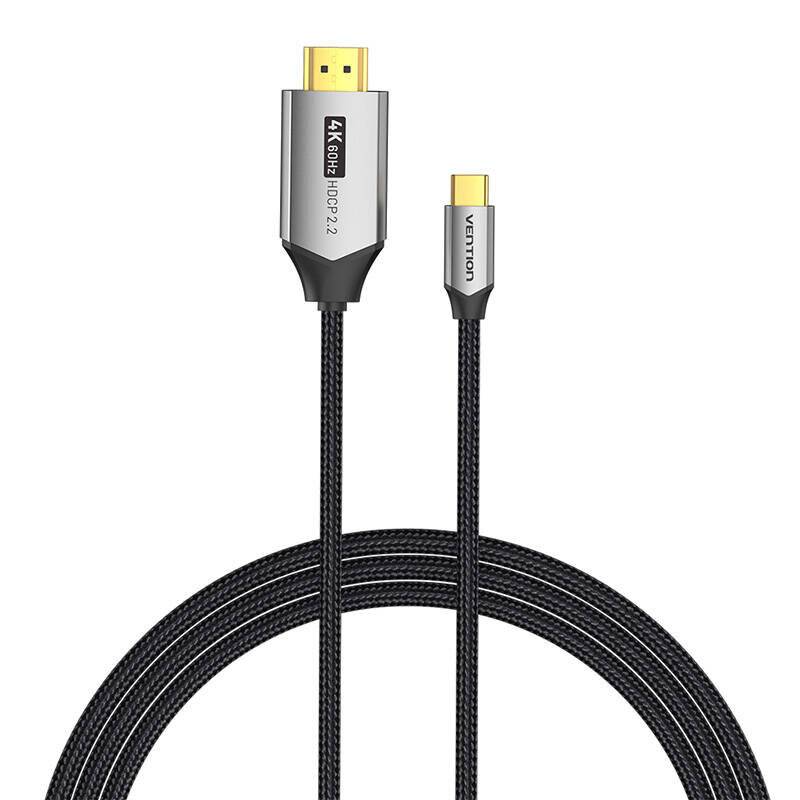 USB-C do HDMI 2.0 Kabel Vention CRBBH 2m, 4K 60Hz (schwarz)