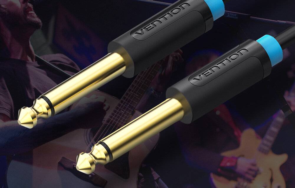 Audiokabel TS 6,35mm Vention BAABI 3m (schwarz)