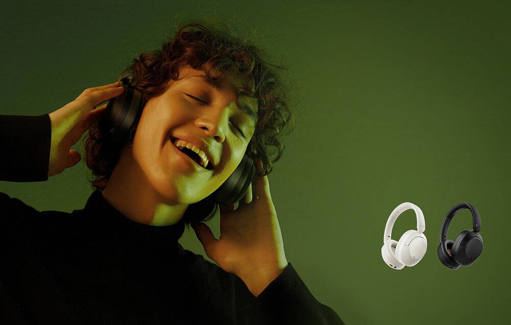 Kabellose Kopfhörer QCY ANC H4 (schwarz)