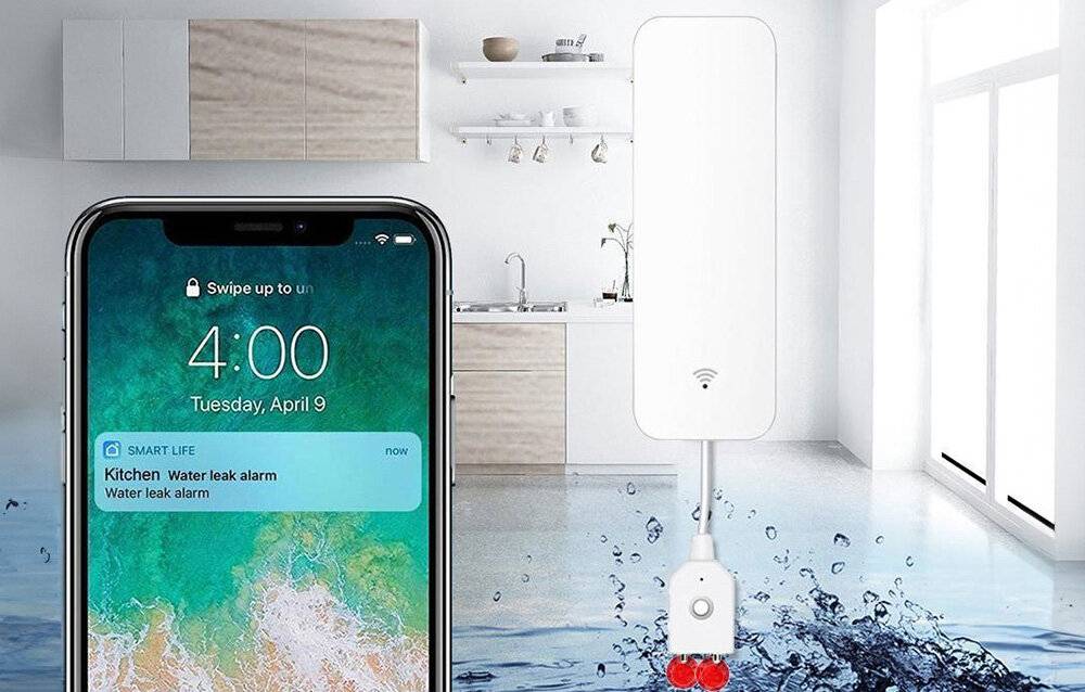 Smart Water Leak/Flood Sensor WiFi Gosund S5 Tuya