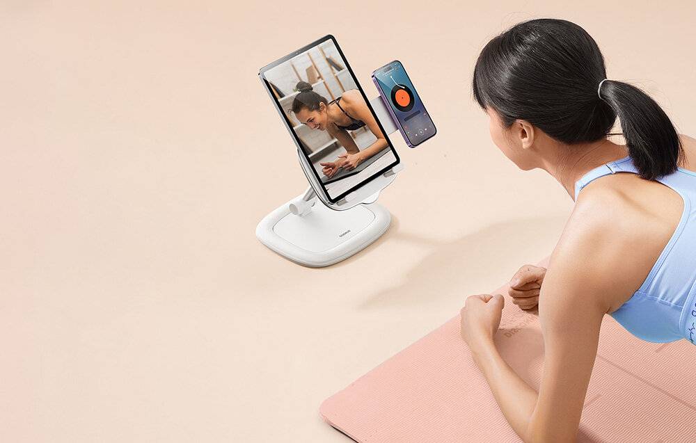 Tisch/Telefonständer Baseus Seashell Series Weiß