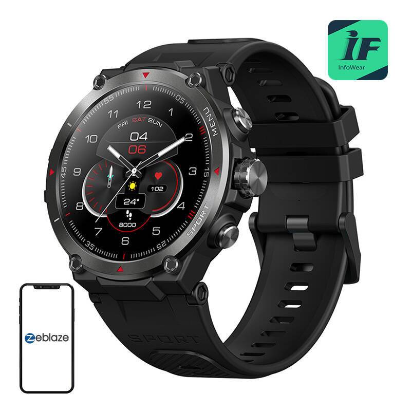 Smartwatch Zeblaze Stratos 2 (Schwarz)