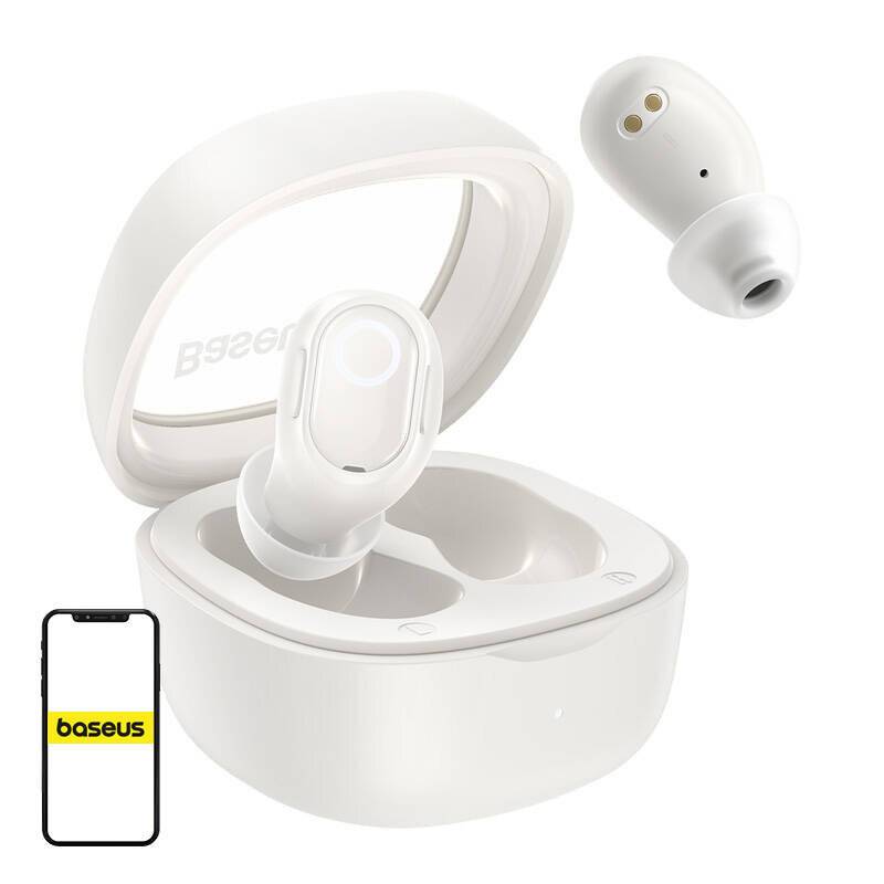 Kabellose Kopfhörer Baseus Bowie WM02 TWS, Bluetooth 5.0 (weiß) OS
