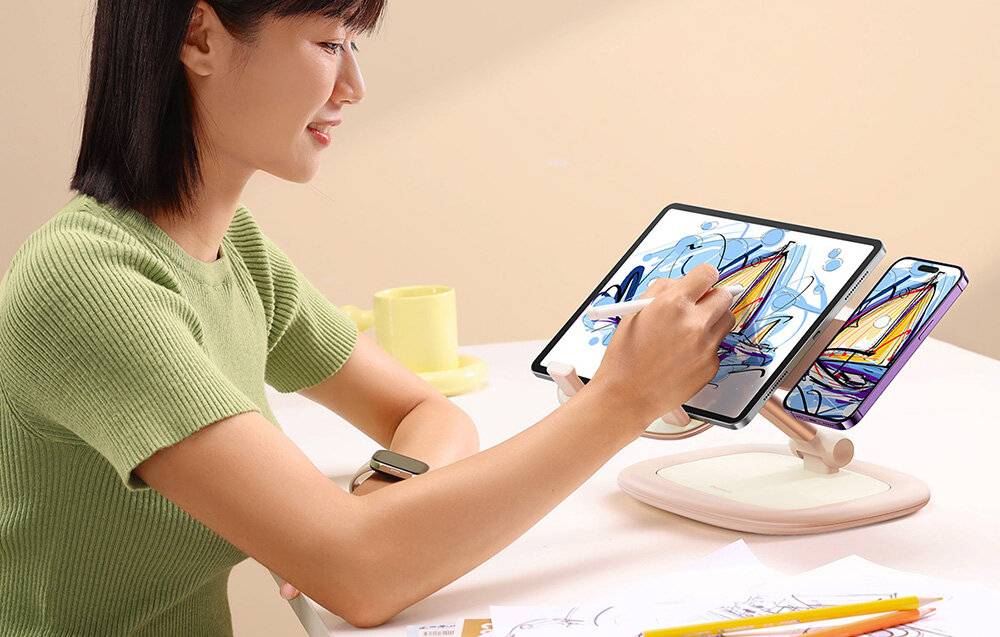 Tisch/Telefonständer Baseus Seashell Series Pink