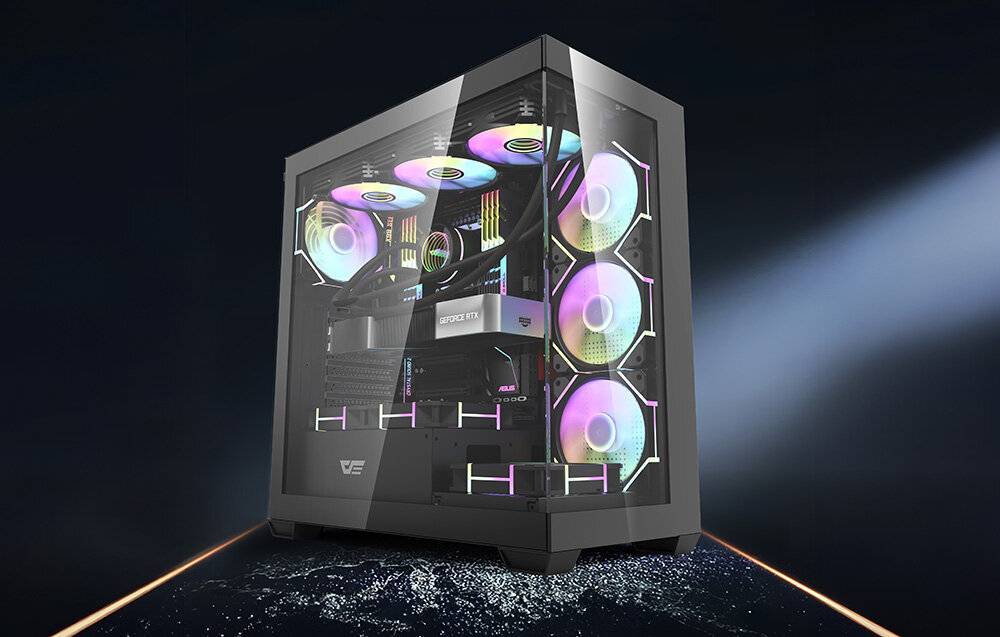 Darkflash DS900 Computergehäuse (schwarz)