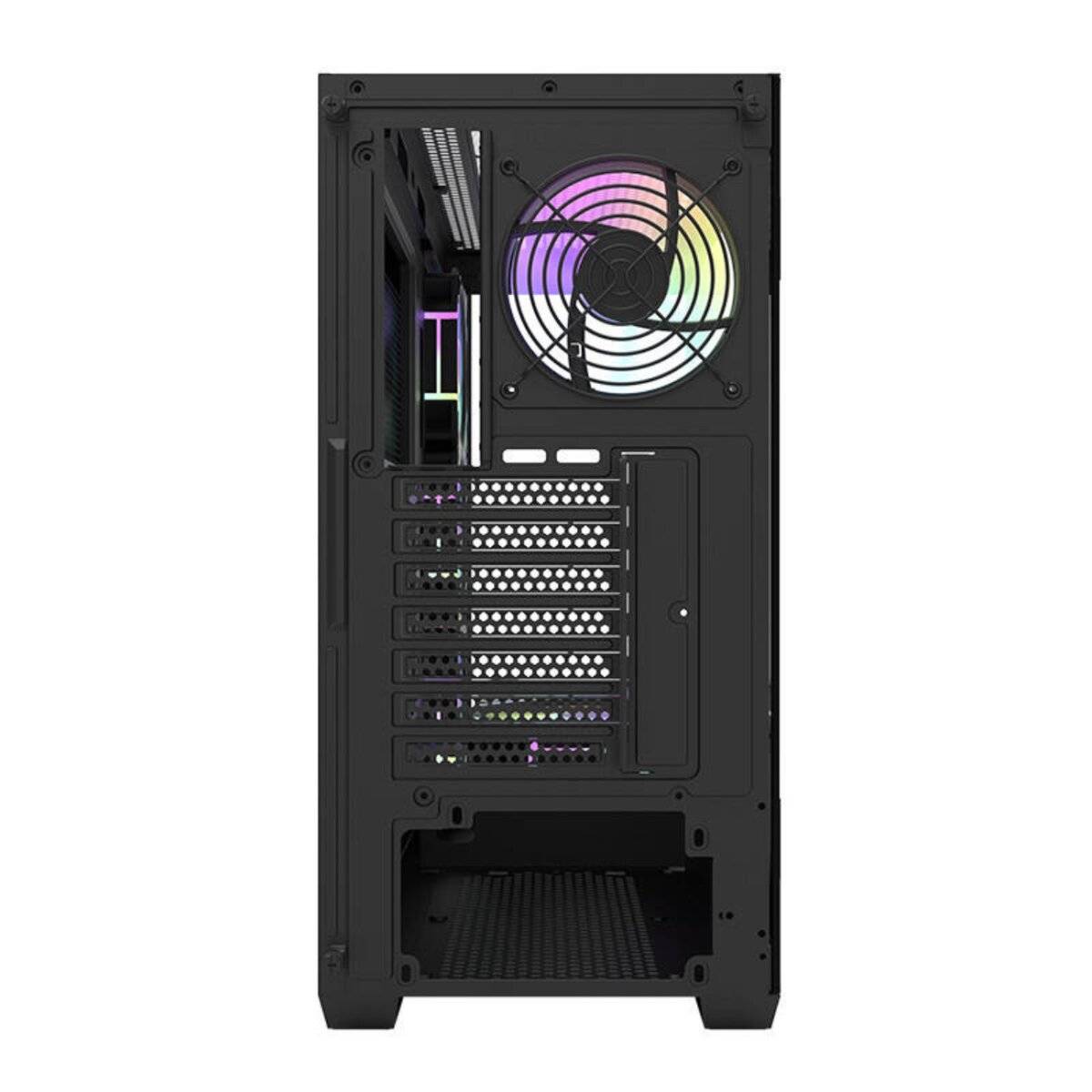 Darkflash DS900 Computergehäuse (schwarz) + 7 ARGB-Lüfter