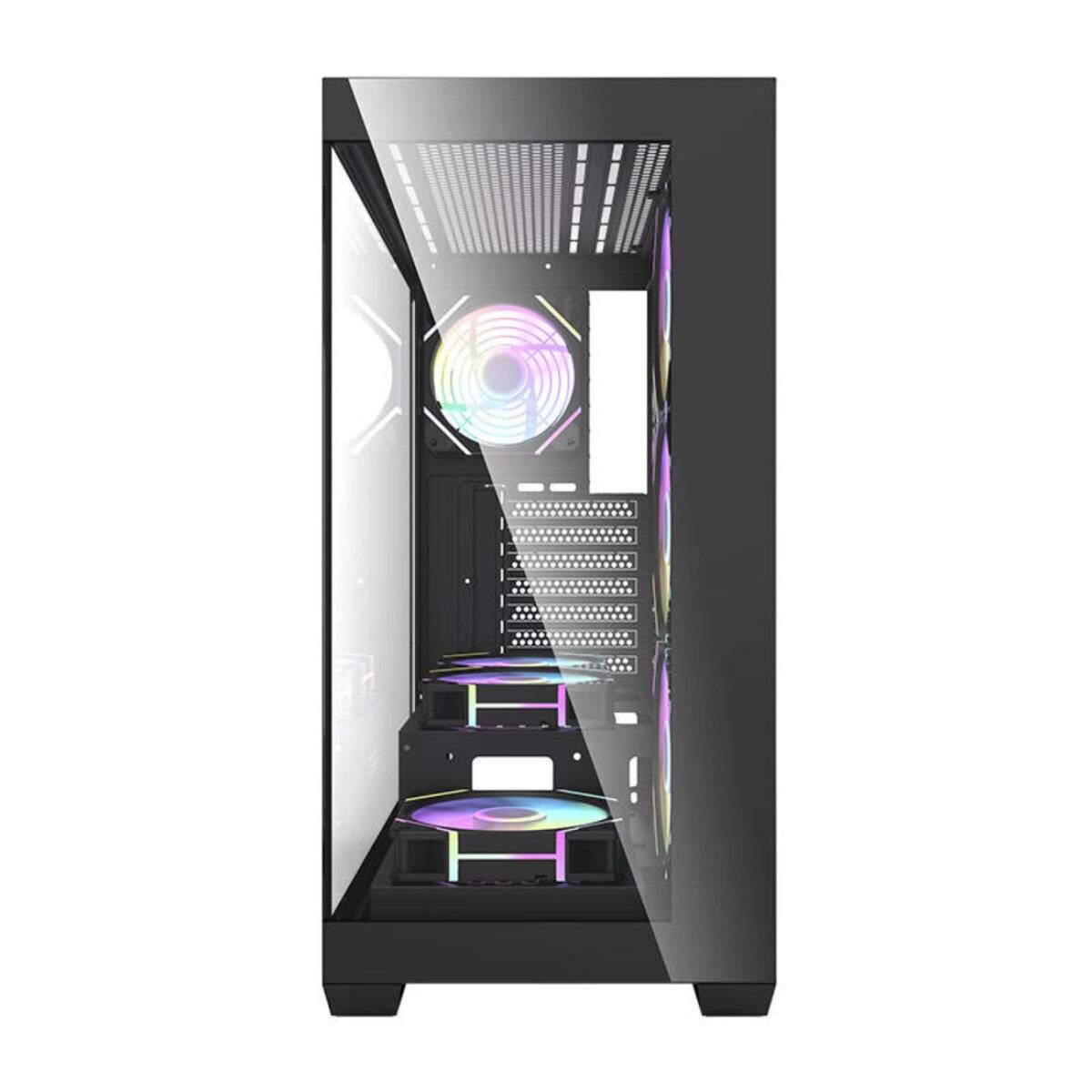 Darkflash DS900 Computergehäuse (schwarz) + 7 ARGB-Lüfter