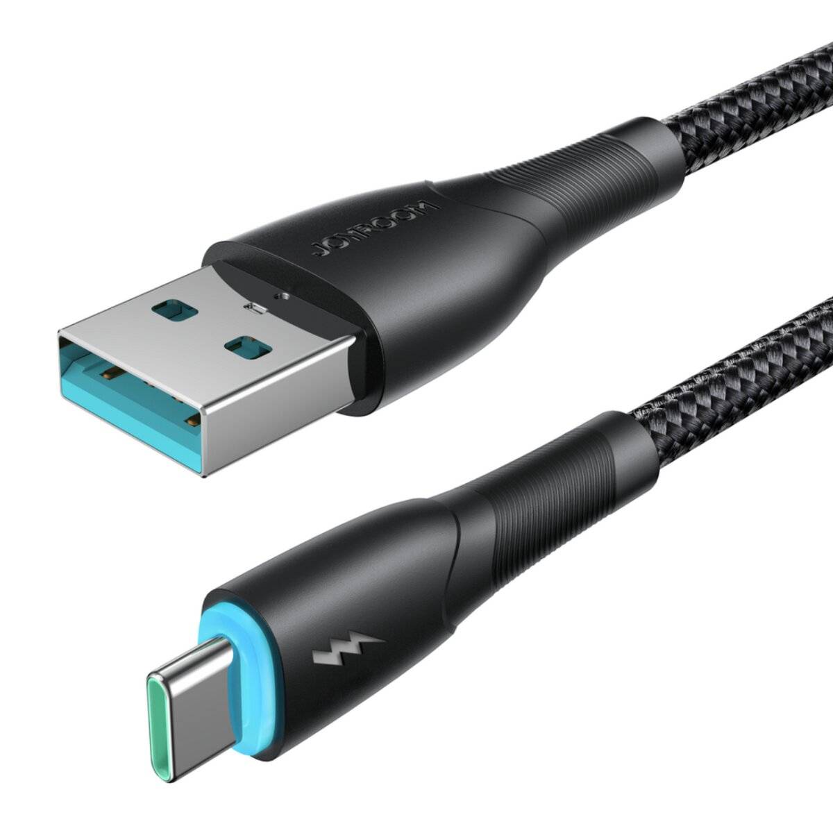 Joyroom SA32-AC3 Starry Series USB-A/USB-C Kabel 3A 1 m – Schwarz