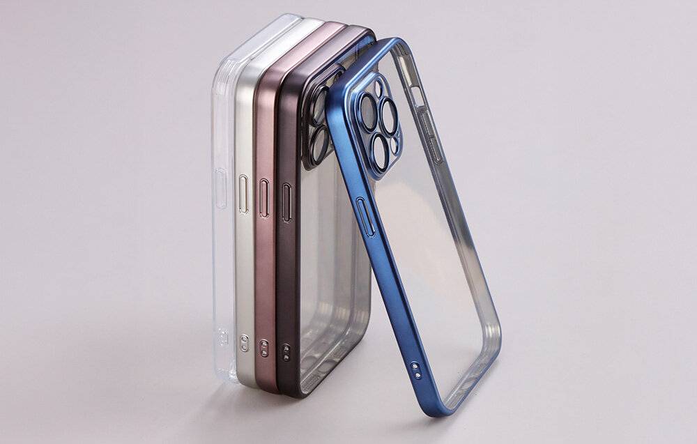 Handy-Schutzhülle Joyroom JR-15Q2 für iPhone 15 Pro (mattblau)
