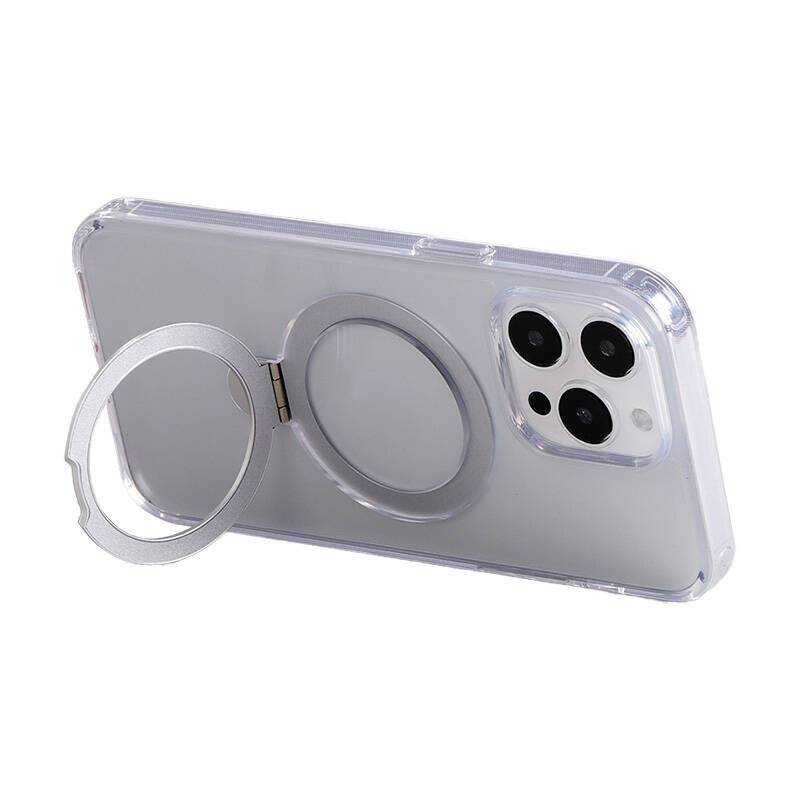 Magnetische Handy-Schutzhülle mit Halterung Joyroom JR-BP004 für iPhone 15 Pro Max (transparent)