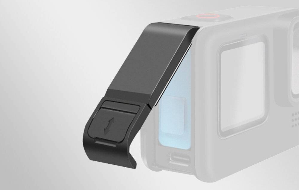 Kunststoff-Akkudeckel PULUZ für GoPro Hero 12/11/10/9 (schwarz)