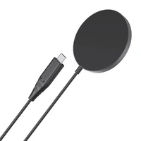 Kabelloses Ladegerät Choetech T518 15W (schwarz) Kabelloses Ladegerät Choetech T518 15W (schwarz)