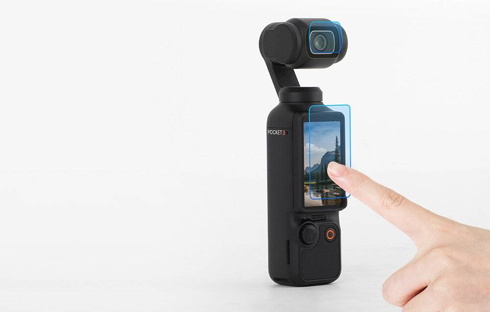 Gehärtete Glasfolie Sunnylife für Pocket 3 (2+2)