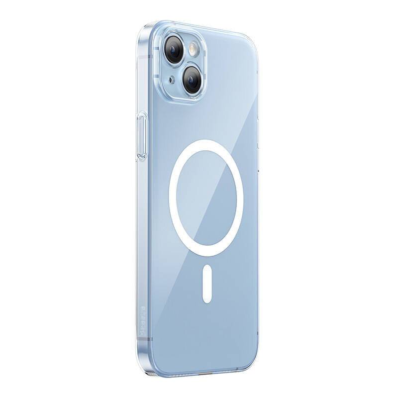 Baseus Crystal Series Magnetic Case für iPhone 14 Plus + gehärtetes Glas