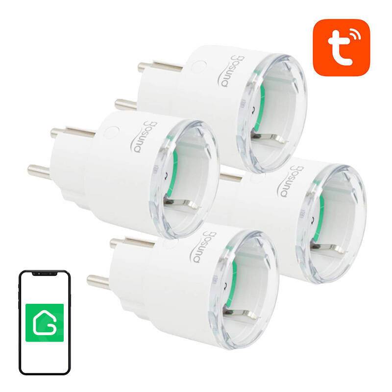 Smart Plug WiFi Gosund SP111 3680W 16A, Tuya 4er-Pack