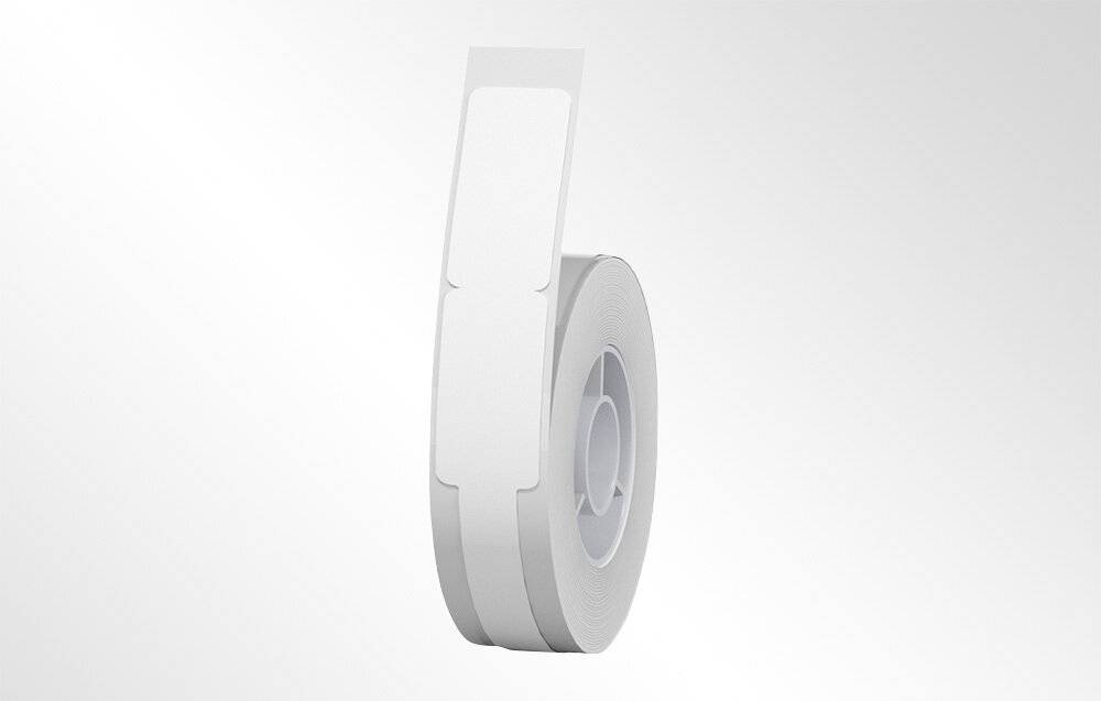 Niimbot Thermoaufkleber 12,5x74+35, 65 Stück (Weiß)