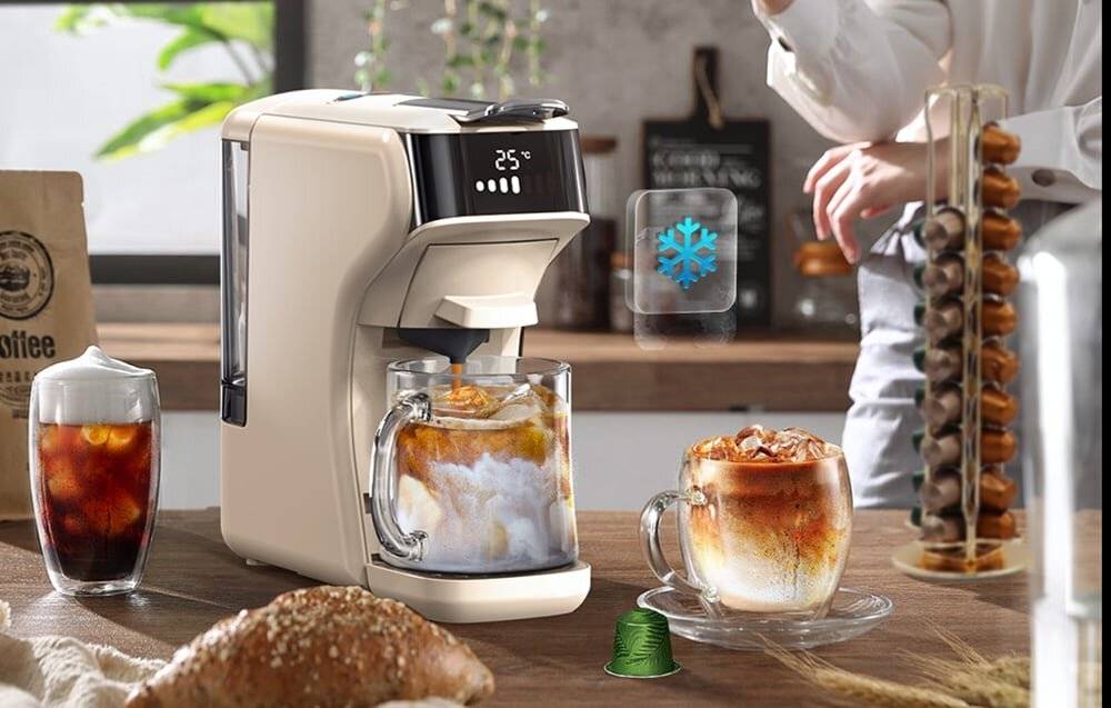 HiBREW 5-in-1 Kapsel-Kaffeemaschine H1B-weiß (weiß)