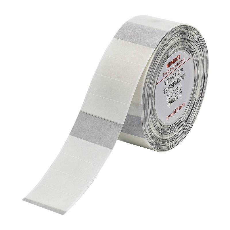 Niimbot 12x24 Thermoaufkleber, 230 Stück (Transparent)