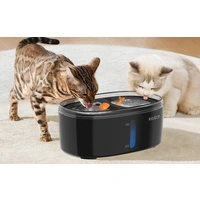 Wasserbrunnen für Haustiere Rojeco 2,5L (schwarz) Wasserbrunnen für Haustiere Rojeco 2,5L (schwarz)