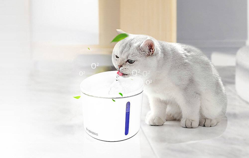 Wasserbrunnen für Haustiere 1l Dogness (weiß)